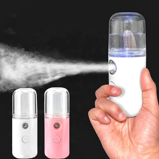 Mini Nano Face Steamer Or Sprayer Rechargeable (random Color)