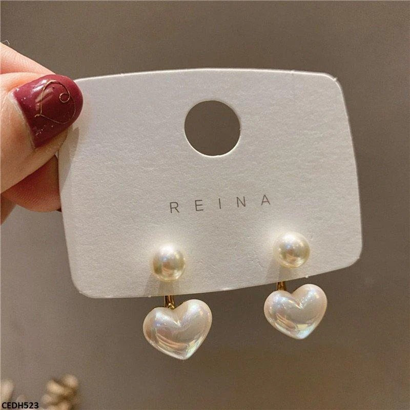Heart Drop Earrings